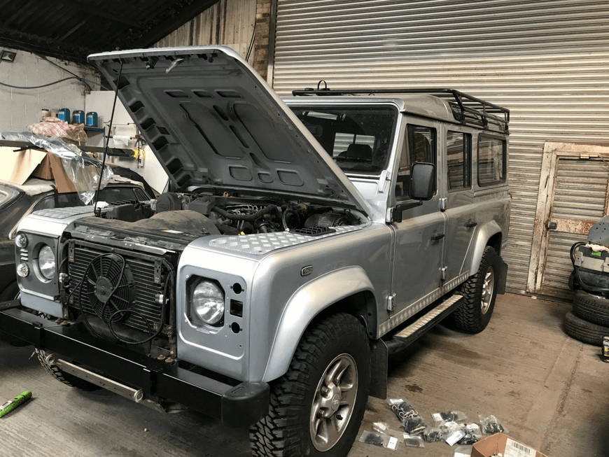 New wing on Landrover Defender