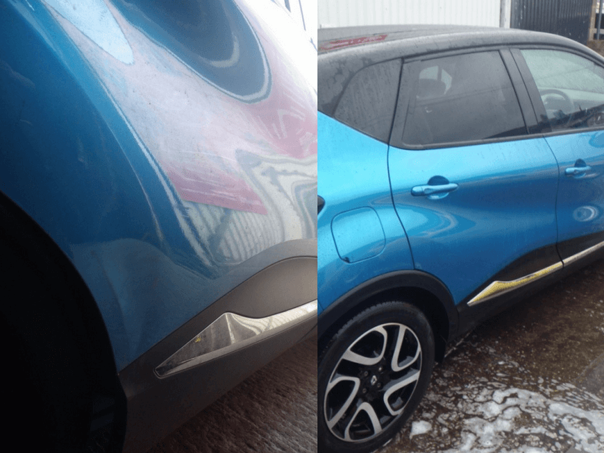 Renault Captur dented door