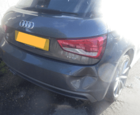 Dented bumper audi a1