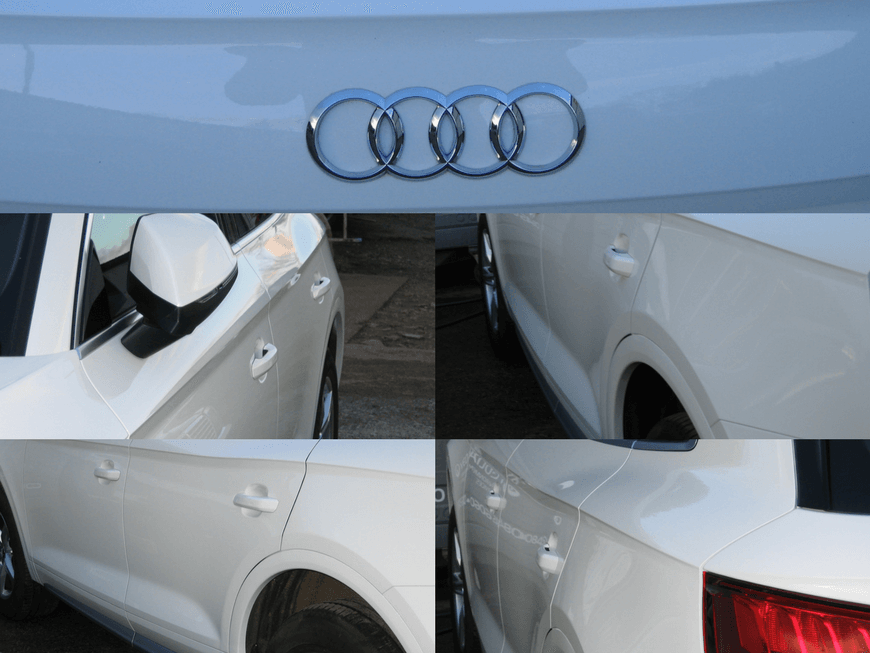 Car vandalised Audi Q5 End