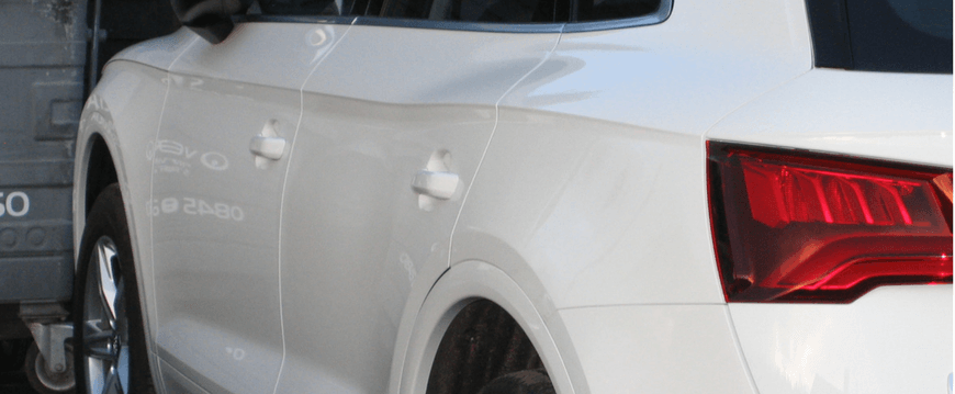 Car vandalised Audi Q5 Finished