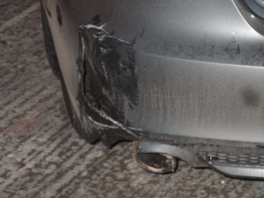 Audi A7 Repair Rear Bumper Before