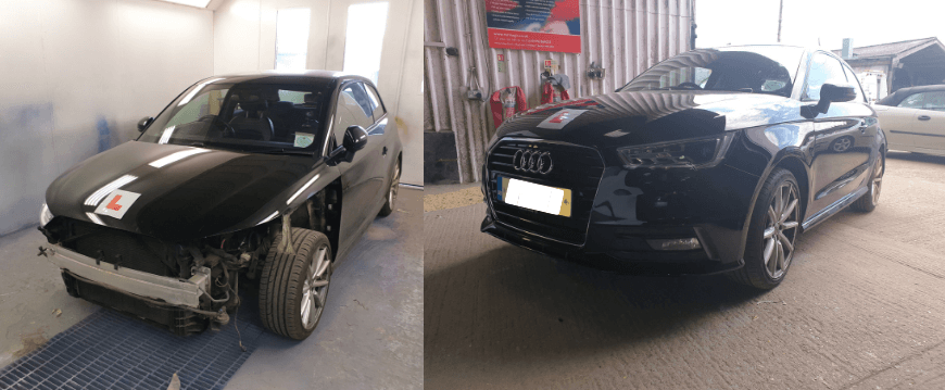 Learner driver accident repair audi a1