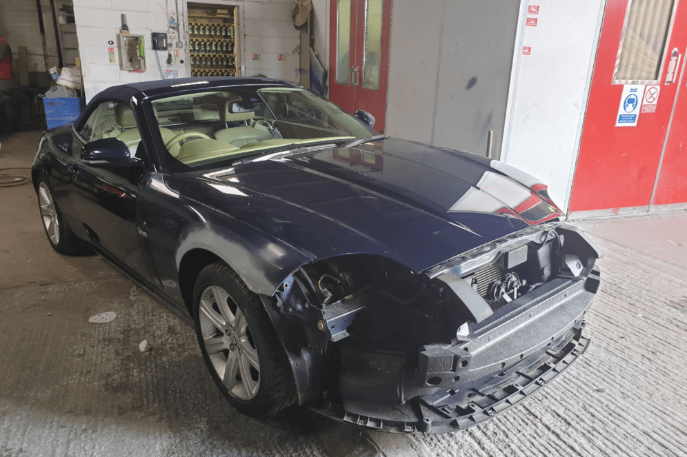 Jaguar repair in progress