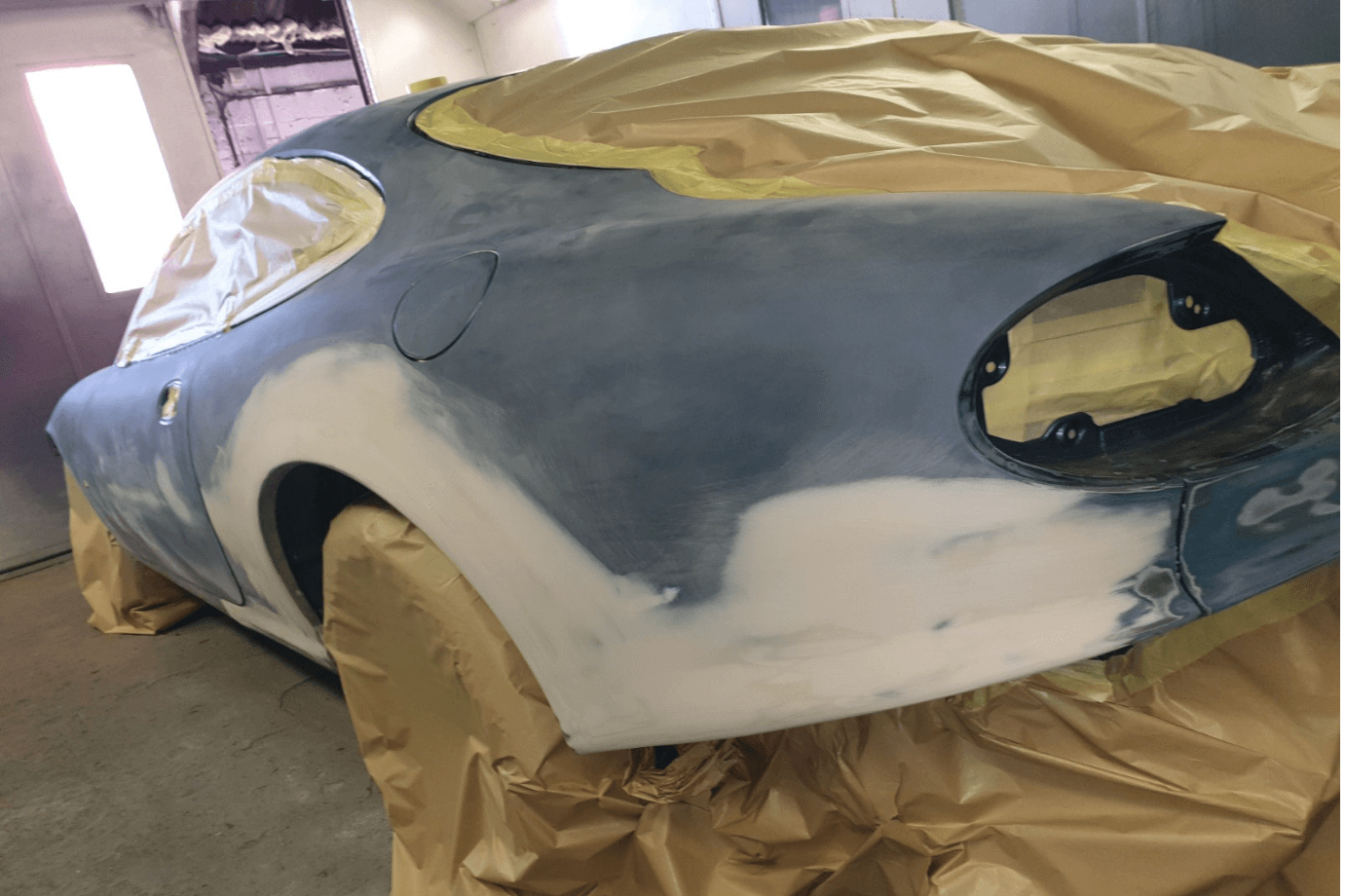 Jaguar Car Body Repairs - Nearside Pre primer