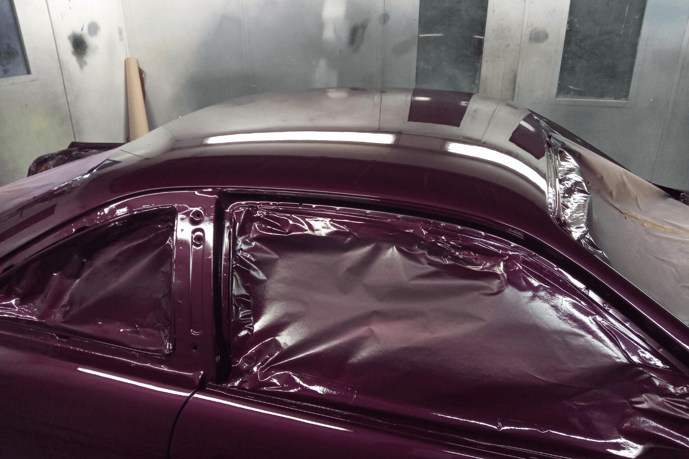 Restoration Nissan During Colour Lacquer Roof