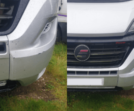 Camper van bumper repair