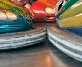 Collisions crash for cash bumper cars